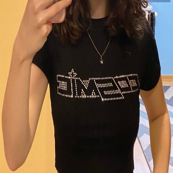 Women Summer  Short Sleeve   Hot Drill Rhinestone - Picture 12 of 12